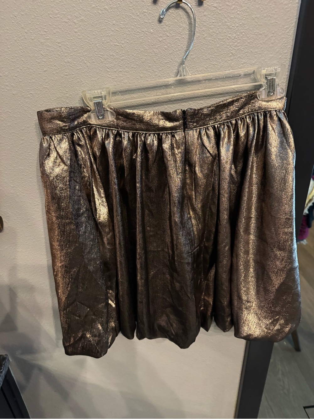Madewell Metallic Bronze Bubble Mini Skirt ๐๐๐ค - Picture 7 of 9